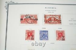 AFRIQUE FRANÇAISE ANNÉES 1890-1950 COLLECTION DE PLUS DE 750 TIMBRES NEUFS ET OBLITÉRÉS DANS UN ALBUM SCOTT