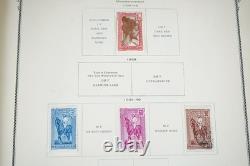 AFRIQUE FRANÇAISE ANNÉES 1900-1940 COLLECTION DE PLUS DE 800 TIMBRES NEUFS ET OBLITÉRÉS DANS UN ALBUM SCOTT