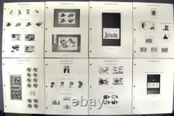 ALBUM DE COLLECTION DE TIMBRES DE LA RPC 1985-1997 environ 535 Timbres 170 pages Mélange Neuf Usagé