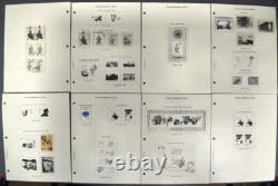 ALBUM DE COLLECTION DE TIMBRES DE LA RPC 1985-1997 environ 535 Timbres 170 pages Mélange Neuf Usagé