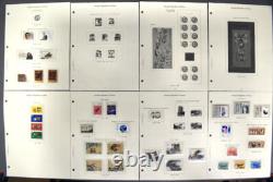 ALBUM DE COLLECTION DE TIMBRES DE LA RPC 1985-1997 environ 535 Timbres 170 pages Mélange Neuf Usagé