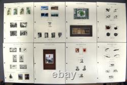 ALBUM DE COLLECTION DE TIMBRES DE LA RPC 1985-1997 environ 535 Timbres 170 pages Mélange Neuf Usagé