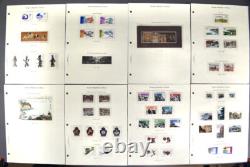 ALBUM DE COLLECTION DE TIMBRES DE LA RPC 1985-1997 environ 535 Timbres 170 pages Mélange Neuf Usagé