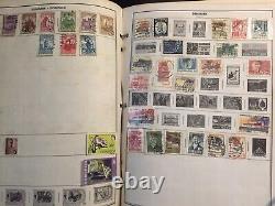 ALBUM DE TIMBRES HARRIS PAGES MONDIALES D-G avec DES CENTAINES de Timbres