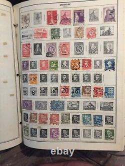 ALBUM DE TIMBRES HARRIS PAGES MONDIALES D-G avec DES CENTAINES de Timbres