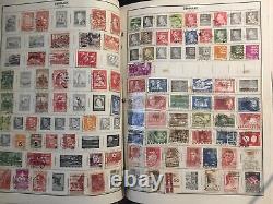 ALBUM DE TIMBRES HARRIS PAGES MONDIALES D-G avec DES CENTAINES de Timbres