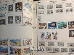 ALBUM DE TIMBRES HARRIS PAGES MONDIALES D-G avec DES CENTAINES de Timbres