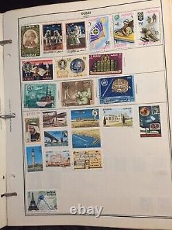 ALBUM DE TIMBRES HARRIS PAGES MONDIALES D-G avec DES CENTAINES de Timbres