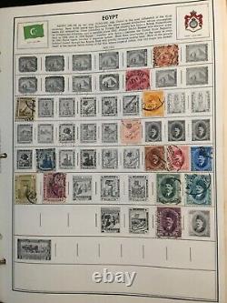 ALBUM DE TIMBRES HARRIS PAGES MONDIALES D-G avec DES CENTAINES de Timbres