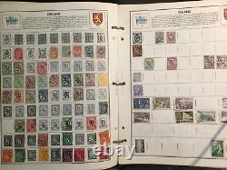 ALBUM DE TIMBRES HARRIS PAGES MONDIALES D-G avec DES CENTAINES de Timbres