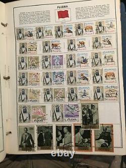 ALBUM DE TIMBRES HARRIS PAGES MONDIALES D-G avec DES CENTAINES de Timbres