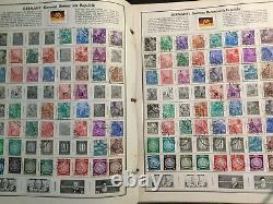 ALBUM DE TIMBRES HARRIS PAGES MONDIALES D-G avec DES CENTAINES de Timbres