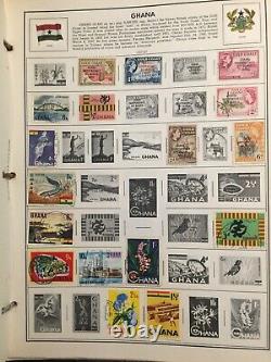 ALBUM DE TIMBRES HARRIS PAGES MONDIALES D-G avec DES CENTAINES de Timbres