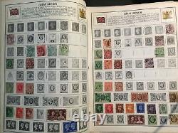 ALBUM DE TIMBRES HARRIS PAGES MONDIALES D-G avec DES CENTAINES de Timbres