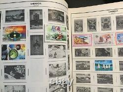 ALBUM DE TIMBRES HARRIS PAGES MONDIALES D-G avec DES CENTAINES de Timbres