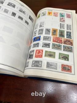 ALBUM DE TIMBRES MONDIAUX VINTAGE 1966 AMBASSADEUR CHARGÉ DE MILLIERS DE TIMBRES, HARRIS