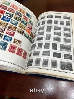 ALBUM DE TIMBRES MONDIAUX VINTAGE 1966 AMBASSADEUR CHARGÉ DE MILLIERS DE TIMBRES, HARRIS