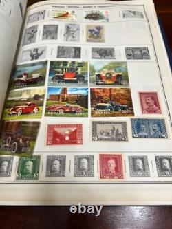 ALBUM DE TIMBRES MONDIAUX VINTAGE 1966 AMBASSADEUR CHARGÉ DE MILLIERS DE TIMBRES, HARRIS
