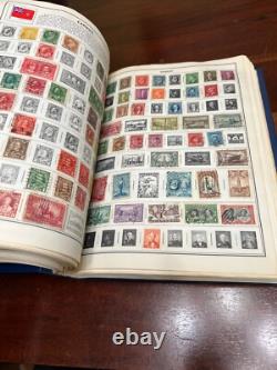 ALBUM DE TIMBRES MONDIAUX VINTAGE 1966 AMBASSADEUR CHARGÉ DE MILLIERS DE TIMBRES, HARRIS