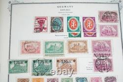 ALLEMAGNE 1860-1940 COLLECTION DE PLUS DE 2 000 TIMBRES NEUFS ET USAGÉS DANS UN ALBUM SCOTT