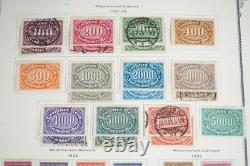 ALLEMAGNE 1860-1940 COLLECTION DE PLUS DE 2 000 TIMBRES NEUFS ET USAGÉS DANS UN ALBUM SCOTT