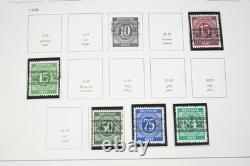 ALLEMAGNE ANNÉES 1940-1970 COLLECTION DE PLUS DE 700 TIMBRES NEUFS ET OBLITÉRÉS CONSERVÉS DANS UN ALBUM DAVO