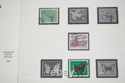 ALLEMAGNE ANNÉES 1950-1970 COLLECTION DE PLUS DE 450 TIMBRES NEUFS ET USAGÉS RANGÉS DANS UN ALBUM SÉCURISÉ