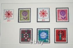 ALLEMAGNE ANNÉES 1950-1970 COLLECTION DE PLUS DE 450 TIMBRES NEUFS ET USAGÉS RANGÉS DANS UN ALBUM SÉCURISÉ