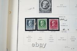ALLEMAGNE PÉRIODE 1850-1950 COLLECTION DE PLUS DE 875 TIMBRES NEUFS ET OBLITÉRÉS ALBUM SCOTT