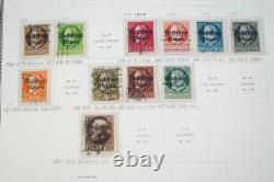 ALLEMAGNE PÉRIODE 1850-1950 COLLECTION DE PLUS DE 875 TIMBRES NEUFS ET OBLITÉRÉS ALBUM SCOTT