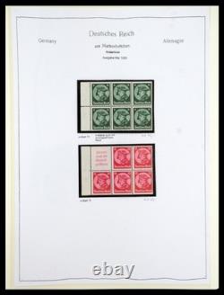 ALLEMAGNE REICH 1933-1945 MNH MH Utilisé Combinaisons dans 2 Albums Collection de Timbres