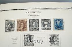 AMÉRIQUE DU SUD 1860s-1970s COLLECTION DE 2 100+ TIMBRES NEUFS ET USAGÉS DANS UN ALBUM SCOTT