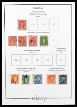 ARGENTINE 1858-2003 MH Utilisé dans 2 Albums Meilleures Émissions Collection de Timbres