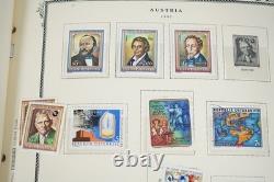 AUTRICHE 1850-2000 COLLECTION DE PLUS DE 1 500 TIMBRES NEUFS ET USAGÉS DANS UN ALBUM SCOTT