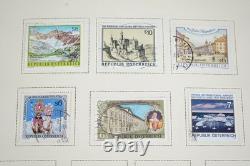 AUTRICHE 1850-2000 COLLECTION DE PLUS DE 1 500 TIMBRES NEUFS ET USAGÉS DANS UN ALBUM SCOTT