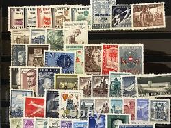 AUTRICHE 1955 à 2001 47 ANS MNH Excellente COLLECTION COMPLÈTE dans ALBUM