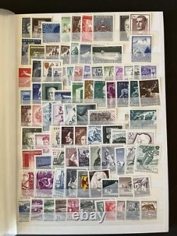 AUTRICHE 1955 à 2001 47 ANS MNH Excellente COLLECTION COMPLÈTE dans ALBUM