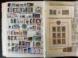 AUTRICHE 1955 à 2001 47 ANS MNH Excellente COLLECTION COMPLÈTE dans ALBUM