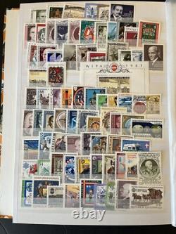 AUTRICHE 1955 à 2001 47 ANS MNH Excellente COLLECTION COMPLÈTE dans ALBUM