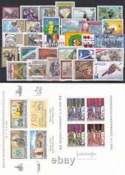 AUTRICHE 1955 à 2001 47 ANS MNH Excellente COLLECTION COMPLÈTE dans ALBUM