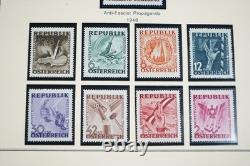AUTRICHE ANNÉES 1880-1970 COLLECTION DE PLUS DE 470 TIMBRES NEUFS ET OBLITÉRÉS CONSERVÉS DANS UN ALBUM