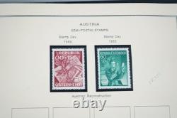 AUTRICHE ANNÉES 1880-1970 COLLECTION DE PLUS DE 470 TIMBRES NEUFS ET OBLITÉRÉS CONSERVÉS DANS UN ALBUM