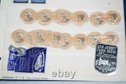 Accumulation mondiale de 535 Cendrillons et étiquettes aériennes dans un album