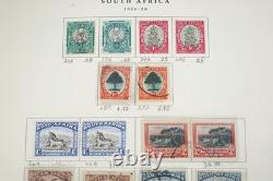 Afrique du Sud 1870-1995 Collection de plus de 1 800 timbres neufs et utilisés dans un album Scott