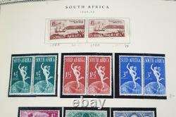 Afrique du Sud 1870-1995 Collection de plus de 1 800 timbres neufs et utilisés dans un album Scott