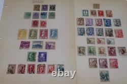 Album-2 vintage de collection de timbres du monde entier avec plus de 1 400 timbres – 137 pages