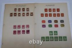 Album-2 vintage de collection de timbres du monde entier avec plus de 1 400 timbres – 137 pages
