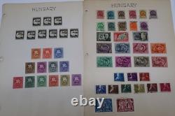 Album-2 vintage de collection de timbres du monde entier avec plus de 1 400 timbres – 137 pages
