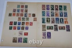 Album-2 vintage de collection de timbres du monde entier avec plus de 1 400 timbres – 137 pages