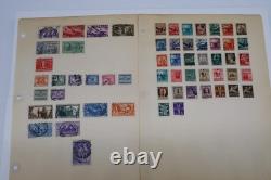 Album-2 vintage de collection de timbres du monde entier avec plus de 1 400 timbres – 137 pages